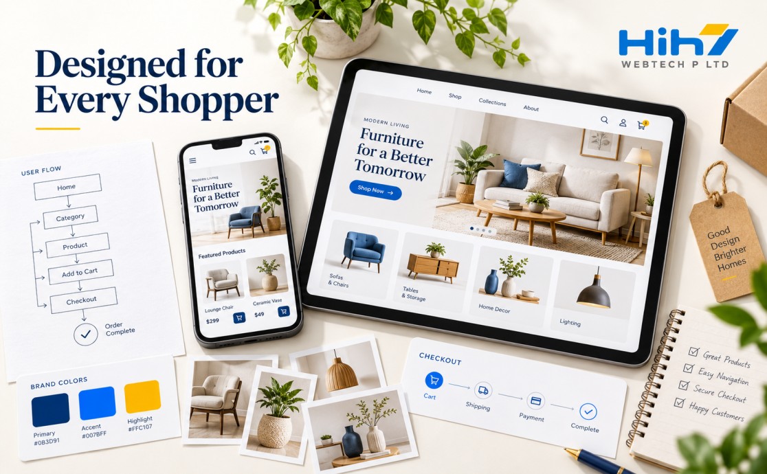 Professional ecommerce website design for online businesses