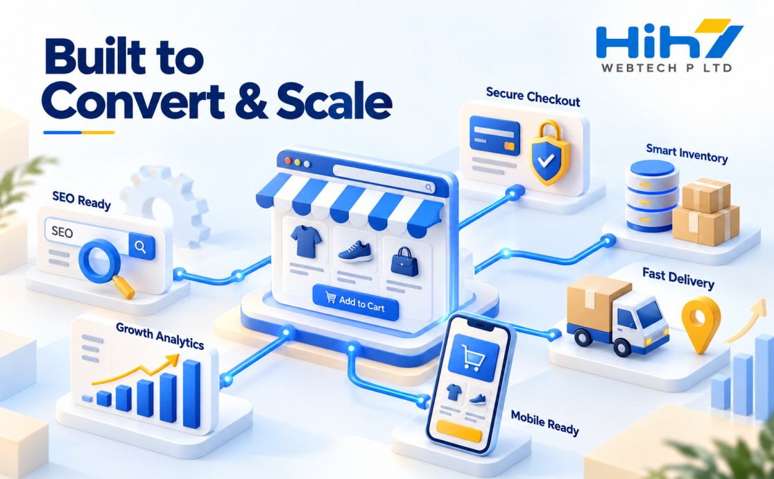 Modern ecommerce website design and online shopping experience